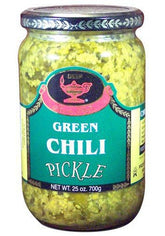 Deep Green Chilli Pickle 25 Oz - 700 Gms